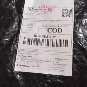 SHINECON VR Box Virtual Reality Glasses dengan Headphone for Phone