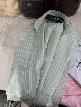 Product Review of Áo Sơ Mi Nữ Kẻ Sọc Vừa Trẻ Trung 1 Túi Thêu, Sơ Mi Chất Đũi Xược Mềm Mại, Thấm Hút Mồ Hôi Freesize TiQi Clothing áo sơ mi sọc cá tính somi han quoc from T**n H**n 🌻**🌻 2