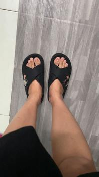Product Review of DÉP NỮ Đế Bằng THỜI TRANG D04 2 QUAI CHÉO CHẤT DA ĐẾ Cao Su CAO 5CM ÊM NHẸ CHỐNG TRƠN from T** t** ** 1