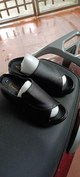 Product Review of DÉP DA CAO CẤP HỞ MŨI CAO 7CM Nữ DéP Shoes from C** D** 0