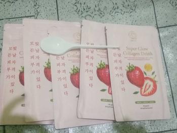 Product Review of Qbast Qelsea 5 Pcs Glutathione 360 mg Collagen Drink Pencerah Mencerahkan from 孩**親 3
