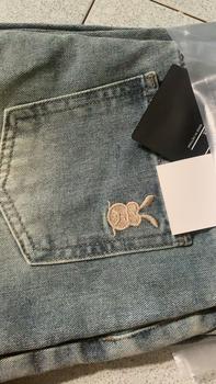 Product Review of Quần jeans nữ Ống suông Vải Qc phối thêu thỏ màu xanh nhạt basic (S-2XL) Q1339 dài 105cm Women from ☘** 0