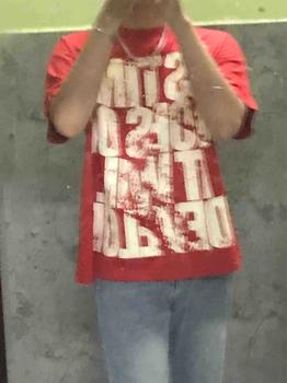 Product Review of Áo thun nam nữ form boxy GWYN OFFSHORE T-SHIRT Cotton Màu Đỏ Cổ Tròn Menswear from S**n 0