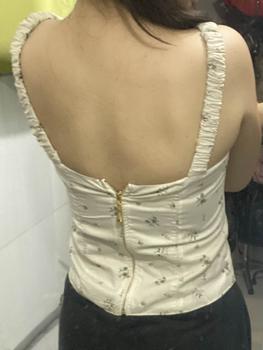 Product Review of Áo Cúp Hai Dây Vải Hoa Phong Cách Tiểu Thư - Tina Top Nữ from t**🐙 1