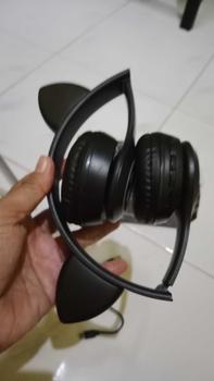 Product Review of Headphone Wireless Bluetooth Headset Cat Ear Telinga Kucing Gaming LED Stereo Bass Earphones from R**t 1