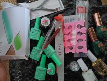 Product Review of (BANTING HARGA) PAKET (D) SUPER LENGKAP Professional Nail Art / ￼Alat kutek kuku nail art set Kutek Gel Lampu Kuku UV 48Watt / PAKET LENGKAP USAHA NAILART from F**1 0