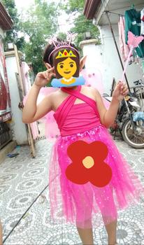 Product Review of (COD)Girl LED Star Tutu Light up Skirt Flower Wreath Headband Crown Birthday Gift Glow Fairy Costume Party Decor Christmas from j**g 2