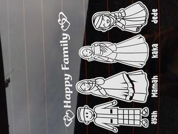 Product Review of STIKER MOBIL HAPPY FAMILY LUCU / Stiker Keluarga Warna-Warni Car from a** 1