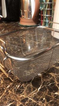Product Review of Frying Basket Strainer Mesh Fryer Tools with Handle Collapsible Deep Frying Basket McDonald's Stainless Steel Fry Basket Deep Fryer Basket Strainers Serving Food Presentation Cooking Tool French Fries Basket Kitchen Utensils from E**️ 0