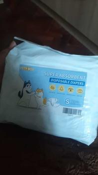 Product Review of Petsup Dog Male Diaper Leak-proof Disposable Super Absorbent 12Pcs/Pack For Dogs from W** W**N 0