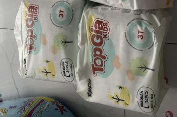 Product Review of (TẶNG 100 MIẾNG LÓT THẤM SỮA) 1 BỊCH Tã Bỉm Topgiakids pH<7 an toàn cho da bé, mềm mại, mỏng nhẹ, chống tràn tối đa tặng 100 miếng lót thấm sữa và kèm 2 miếng dùng thử (TDN) from M** c** S** n** 👶** 0