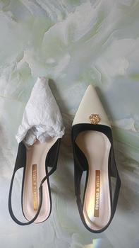 Product Review of Giày cao gót đẹp 8p, giày nữ quai hậu mũi nhọn khoá hoa da nỉ nhung siêu bền đẹp DéP Shoes from N** J**o 1