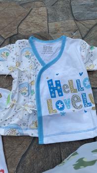 Product Review of Little Home Baby เสื้อผูกหน้าเด็กทารก ผ้าคอตตอน เสื้อป้ายแบบผูกหน้าเด็กแรกเกิด 0-3 เดือน from ค**ม M**y F**🐷 1