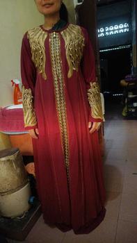 Product Review of (COD)Gamis Abaya Arab SHANIA Motif Bordir Jersey Mix Ceruty Mote Swarosky Terbaru Muslim Hitam Turki Mewah from N**💋 0
