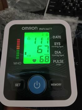 Product Review of เครื่องวัดความดันออมรอน Omron รุ่น HEM-U701A ที่รัดแขนแบบใหม่ ของแท้ประกันศูนย์ไทย 5 ปี Blood Pressure Monitor **ออกใบกำกับภาษีได้** แถมฟรี ADAPTER กระเป๋าเก็บอุปกรณ์ +ถุงเก็บของ  Omron Blood Pressure Monitor HEM-U701+ Device bag from K**k 0