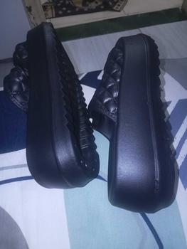Product Review of Sandal Wanita Jelly Selop EVA Rubber Strap Dua Sandal Jelly Wedges 7CM Wanita Karet Sendal from s**i 0