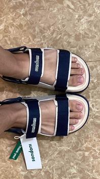 Product Review of Giày Sandal Nữ S1 2 Quai Ngang Màu Be Phối Xanh Đậm Siêu Nhẹ Siêu Bền Siêu Dễ Thương - Tặng kèm vớ DéP Shoes from s**e 0