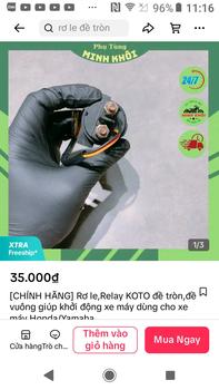 Product Review of [CHÍNH HÃNG] Rơ le,Relay KOTO đề tròn,đề vuông giúp khởi động xe máy dùng cho xe máy Honda/Yamaha from m**2 0