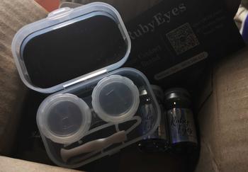 Product Review of Kính Áp Tròng Silicone Hydrogel Màu Đen Only Black, Lens Mắt Hàn Quốc RUBYEYES [Tặng Kèm Khay Dụng Cụ Đeo] from Y**ৎ 2