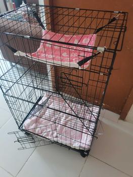Product Review of Cat Cage Cat House 3 Layer Foldable Cage Dog Stackable Cage from P**a B**n 0