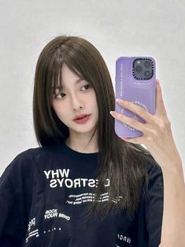 Product Review of Thuốᴄ nhuộm tóc màu NÂU LẠNH. không tẩy, LIN_COLOR, tặng kèm oxy trợ nhuộm và bao tay,trùm đầu, bịt tai đổi màu tóc Women Nữ Dưỡng Tóc from N**i 3