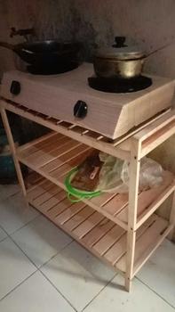Product Review of Meja Serbaguna Kompor Gas 3 Susun Kayu Minimalis Bunga Dapat Diperpanjang - Furniture from B**i S**a 0