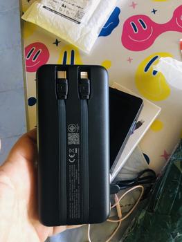 Product Review of [รับประกัน1ปี] Eloop E33 / E33 Line แบตสำรอง 10000mAh ชาร์จ 2.4A 12W Powerbank มีสายชาร์จในตัว Type C และ L-Cable พาวเวอร์แบงค์ เพาเวอร์แบงค์ ของแท้ 100% Power Bank from ไ**ด ล**น 1