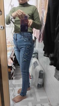 Product Review of 2.D18 [ Lên Nguyễn Store ] Quần Jean (Bò) Nữ, Lưng Cao 3 Nút, Dài 95-97cm, Size 42kg-75kg, Thiết Kế, Màu Xám, Xanh, Ống Ôm, Co Giãn, Mền Mịn, Bigsize, Hotgirl, Mang Phong Cách Năng Động, Trẻ Trung, Tự Tin, Dễ Phối Đồ, Skinny. Women from N**n 2