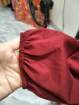 Product Review of ÁO THUN TAY DÀI NỮ PHONG CÁCH UZZANG DỄ THƯƠNG FREESIZE 70 KG TD240901 Women Top Cổ Tròn Nhung Voan from Q**️ 1