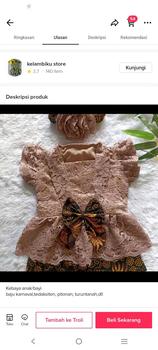 Product Review of kebaya bayi dan anak warna moca//tedak sinten//kebaya bayi murah Parsel from g**w 0