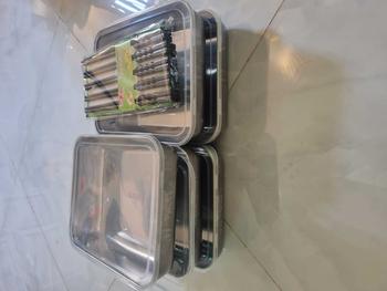 Product Review of Combo 5 Hộp đựnġ thực phẩm bằng inox CỠ LỚN đựng thực phẩm duy trì sự tươi mới from T**n H**g 0