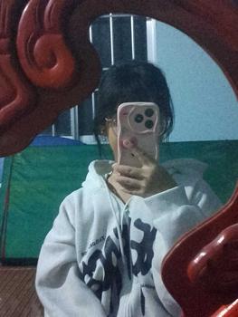 Product Review of Áo nỉ hoodie form rộng tay bồng phối vai Nữ Top Women in 2 mặt - Chữ Chảy from d** 2