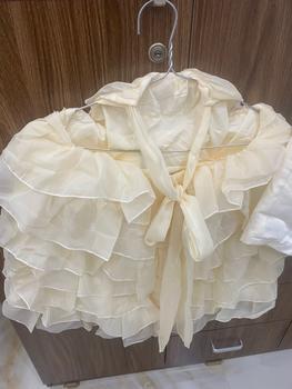 Product Review of S145 Set váy yếm tơ xếp ly nhiều tầng buộc nơ lưng (có kèm quần)- MITRUC Women set  babydoll from u**4 0