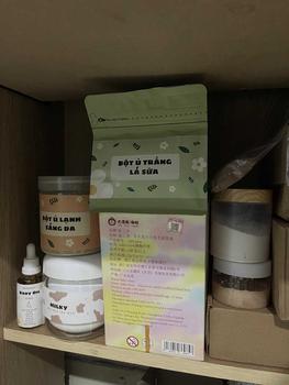 Product Review of TÚI BỘT Ủ TRẮNG LÁ SỮA - SE KHÍT LCL - SÁNG - ĐỀU MÀU DA - GIẢM THÂM - CẤP ẨM - MỀM MƯỢT DA. from n**n g** n**n ** 0
