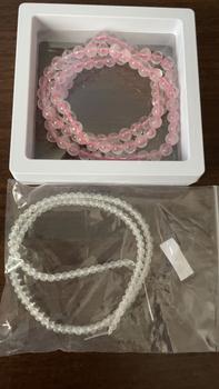Product Review of Rose Quartz สร้อยข้อมือคริสตัล, คริสตัลโรสควอตซ์สตาร์ และคริสตัลสีชมพู, แสงดาวธรรมชาติ, สีชมพูซีทรู, สร้อยข้อมือเพื่อนซี้, พร้อมใบรับรอง from 𝓛**𝔂 0