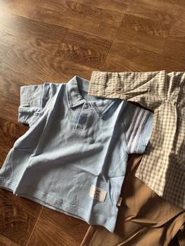 Product Review of Áo polo cộc tay bé trai chất liệu cotton thoáng mát. Áo polo bé trai 9-24kg from s**m 1