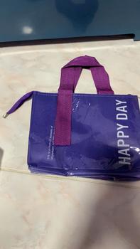 Product Review of กระเป๋าเก็บเสบภูมิ อาหารกลางวัน กระเป๋าใส่กล่องข้าว เก็บอาหาร เบนโตะ กันน้ำPU วัยใส่อาหาร รุ่น happyday from M**n 0