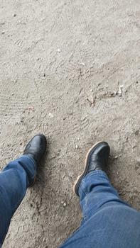 Product Review of Sepatu Boot Safety Kulit Asli Pria Bikers Tiktok Shop STG-SFT Boots Karet from C**📚 0