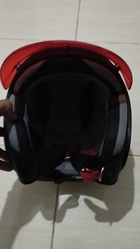 Product Review of Helm Bogo Polos Pria Wanita  Hijab Friendly Terbaru Retro Pet SNI Kaca Motorcycle from r**a 1