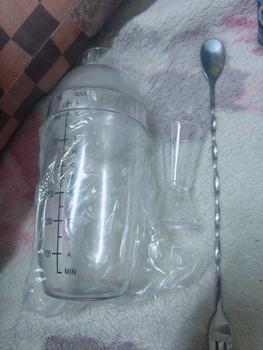 Product Review of แก้วเชค ค็อกเทล ถ้วยพลาสติก เชคเกอร์ ชานม กระบอกเชค 300/500/700ml Cocktail Shaker Mixer Bottle from ธ**ด ช**ล 0