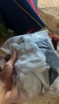 Product Review of Bộ quần áo màu trắng- áo hai tia sét + quần hoạ tiết ngôi sao HT: 29 Menswear Nam from N**n n** 0