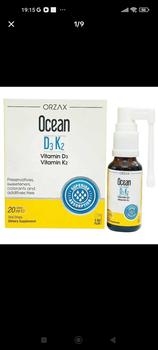 Product Review of VITAMIN D3K2 OCEAN ORZAX SPRAY DẠNG XỊT KÈM ĐẦU NHỎ GIỌT NHẬP KHẨU CHÂU ÂU 400 IU 20ML TƯƠNG ỨNG 130 LẦN XỊT GỒM VITAMIN D VÀ VITAMIN K2 from t**o l**7 0