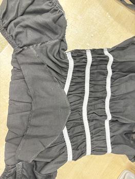Product Review of ￼ÁO LINEN NHÚN TẦNG 3 màu: đen, đỏ, ghi be from b**️ 3