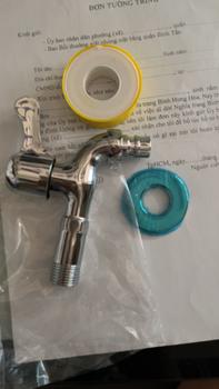 Product Review of Vòi nước, vòi hồ mỏ vặn nước xả mạnh thân hợp kim kẽm mạ bóng mỏ gắn ống dẻo 16 18 mỏ mở được from m** n**n 8** 0