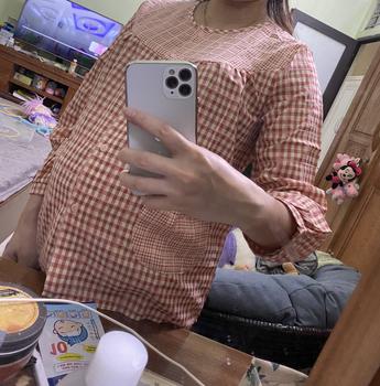Product Review of Bộ Mặc Nhà Dáng Dài Kẻ 31101311 Áo Nữ - BAE MALI from C**g 0