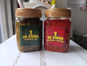 Product Review of Sambal ijo Ni Enah 150 gram Pedas Nikmat level 1 Asin Food Masakan halal SPP-IRT Bawang Botol Penyedap from s**n 0