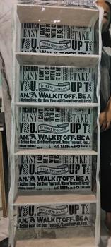 Product Review of Limited edition! Rak tas gantung jumbo motif estetik bahan frint 3D rak tas motif wallpaper koran / rak tertutup alas triplek mika tebal / rak gantung jumbo spon frint 3D from K**A B**H 2
