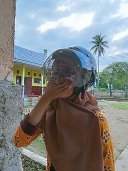 Product Review of Helm Bogo Setengah Chip Vespa Kendaraan Motorcycle from C** 1