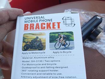 Product Review of [SH-3130] 360 Universal Motorcycles Bicycles Phone Holder Free Rotation Mobile Phone Navigation Bracket for Riding Shockproof from A**c 0