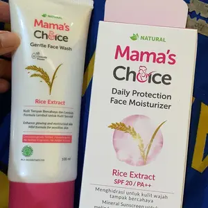 Bundle Face Wash & Face Sunscreen Moisturizer Mama's Choice | Skincare Wajah Ibu Hamil dan Menyusui